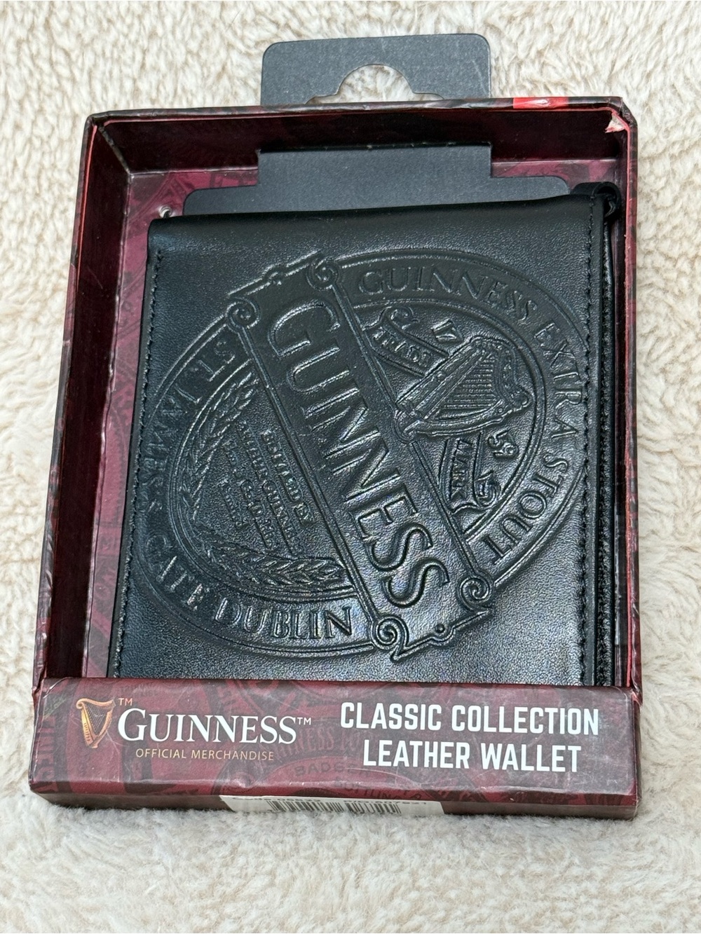 Guinness Classic Collection Leather Wallet New In Box